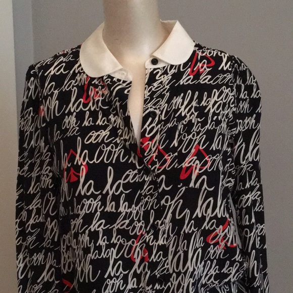 Kate Soade Ooh La La‎ blouse new with tags - Picture 1 of 3